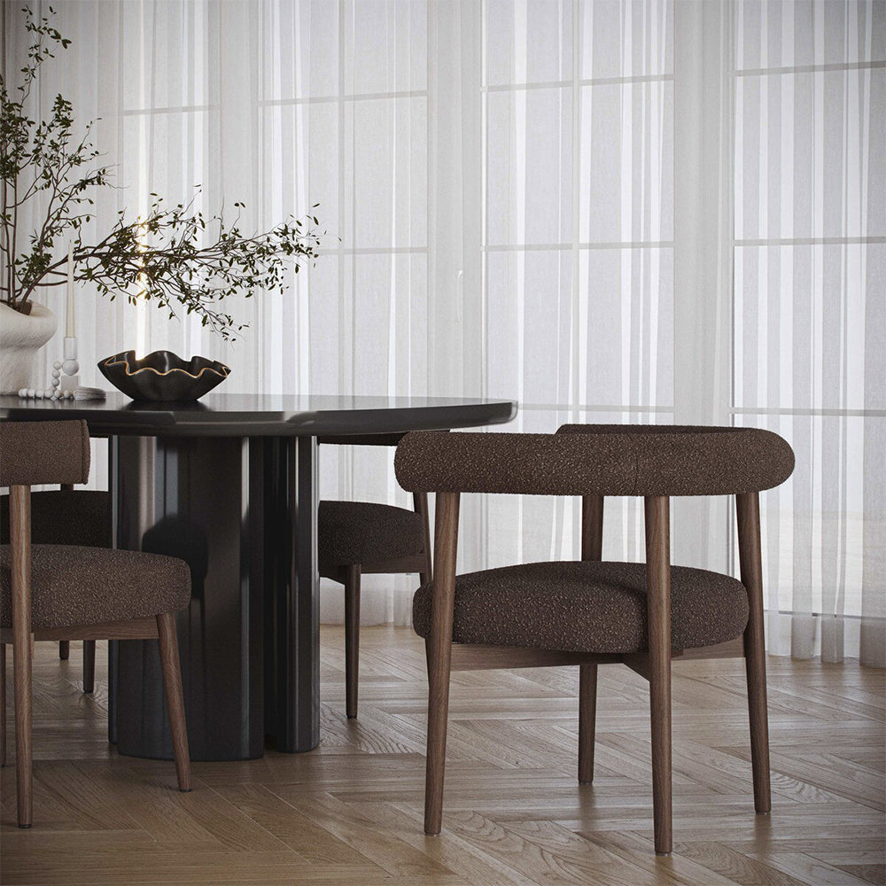 Chaise de salle à manger Bruna marron