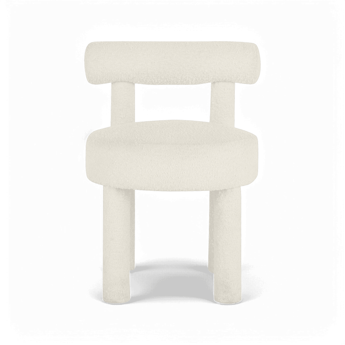Chaise de salle à manger Arch Off White Boucle