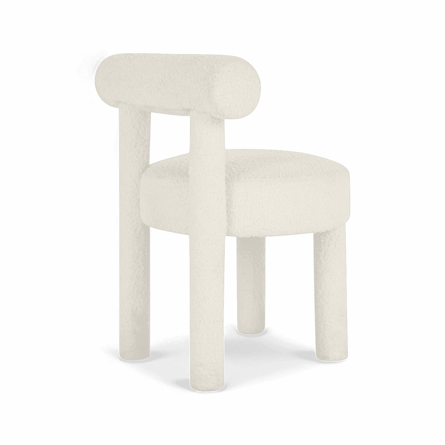 Chaise de salle à manger Arch Off White Boucle