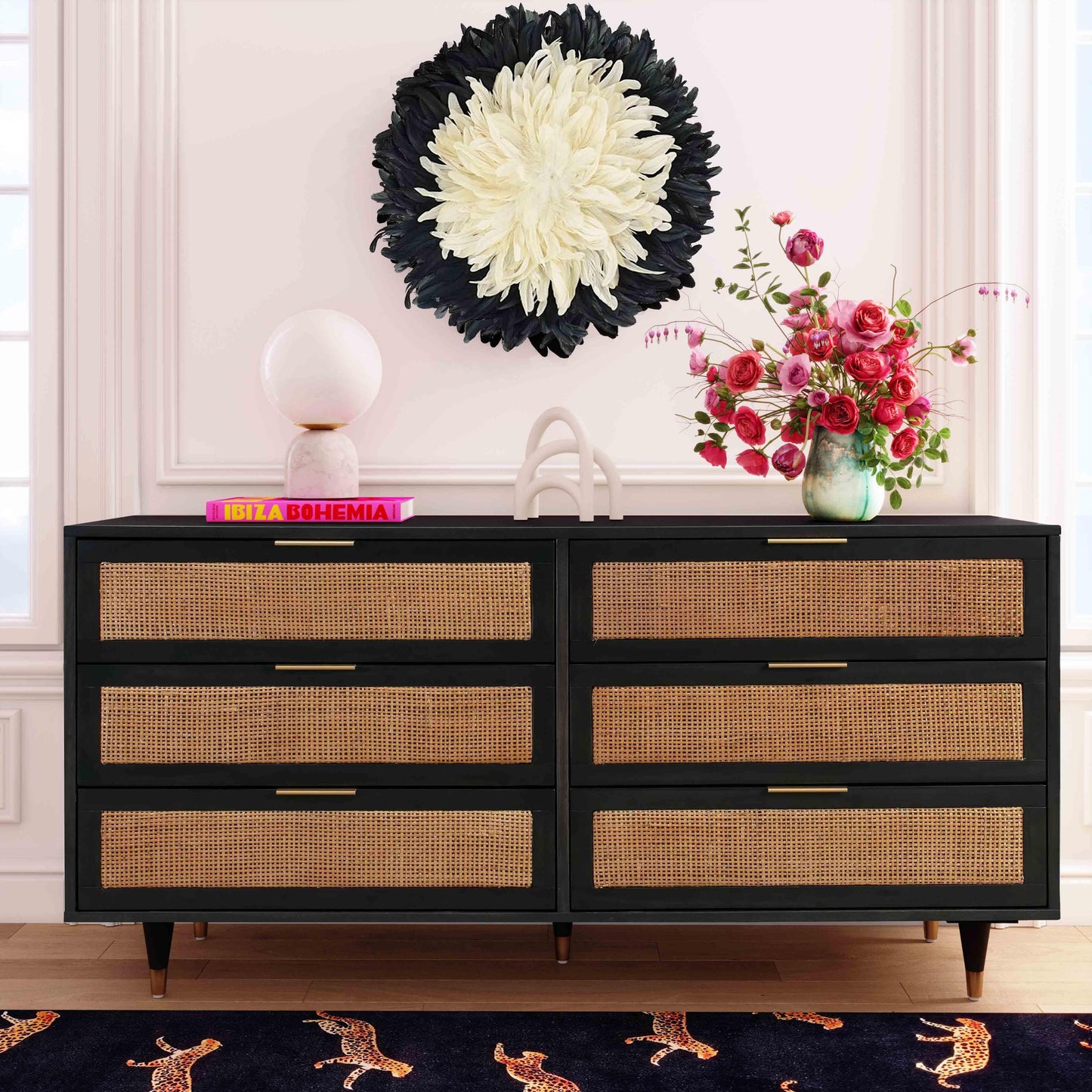 Commode 6 tiroirs Ignis Noir