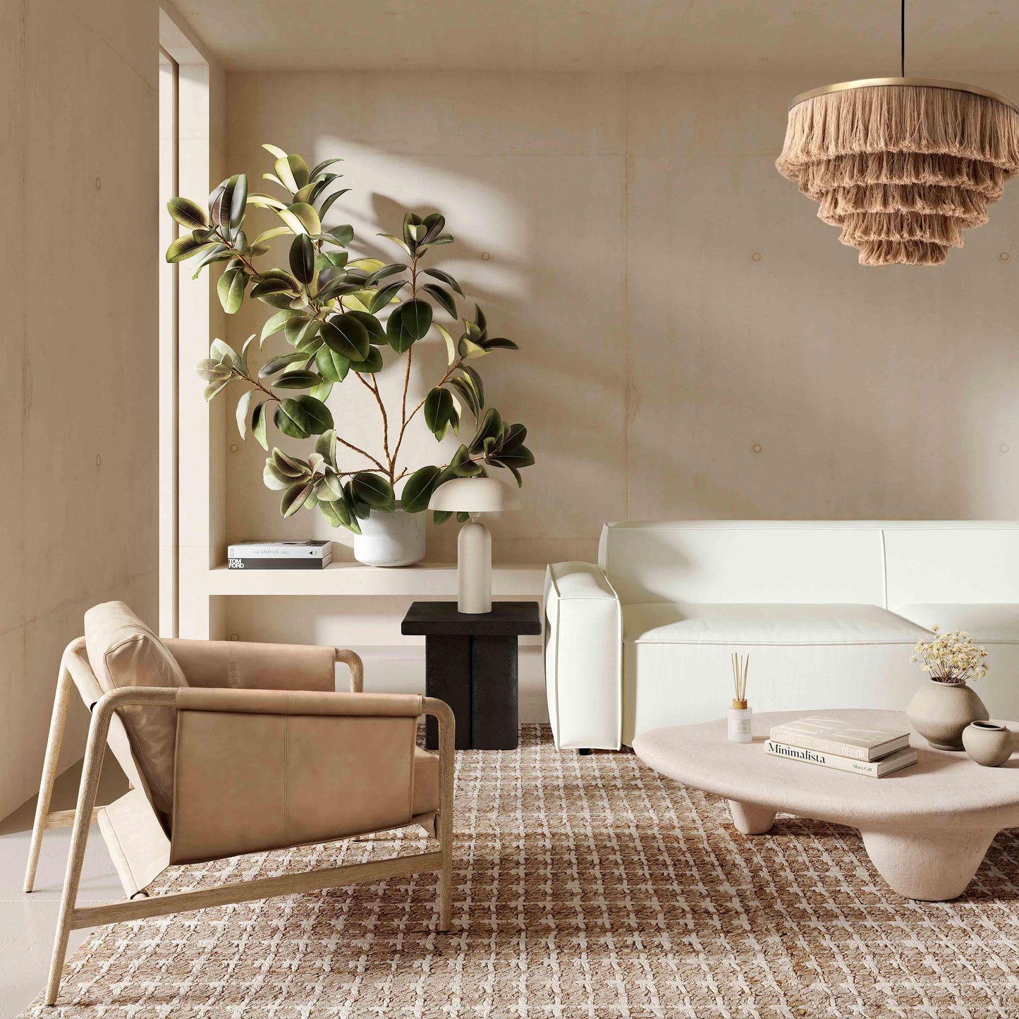 Fauteuil d'appoint Haven Tan