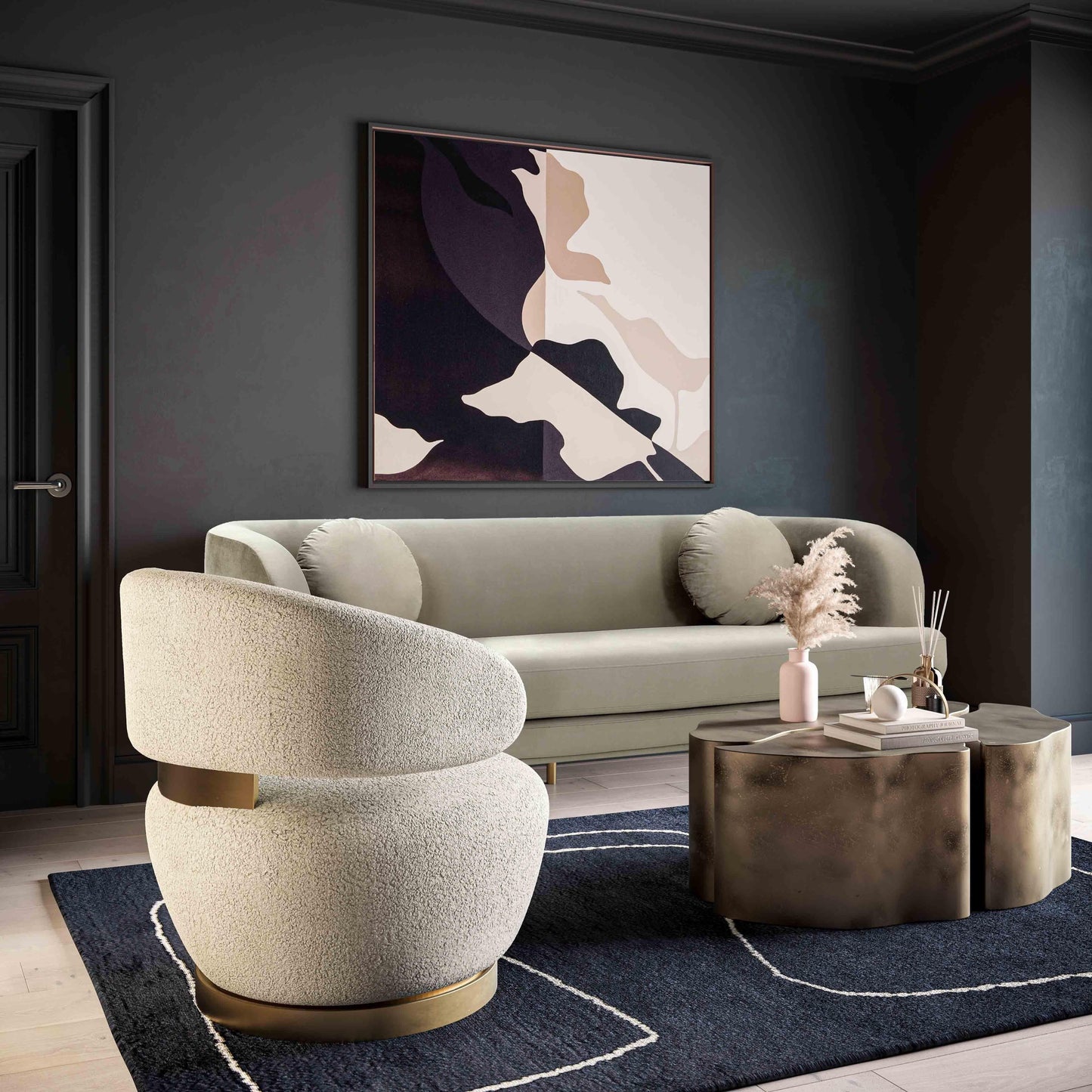 Chaise en peau de mouton Polaris