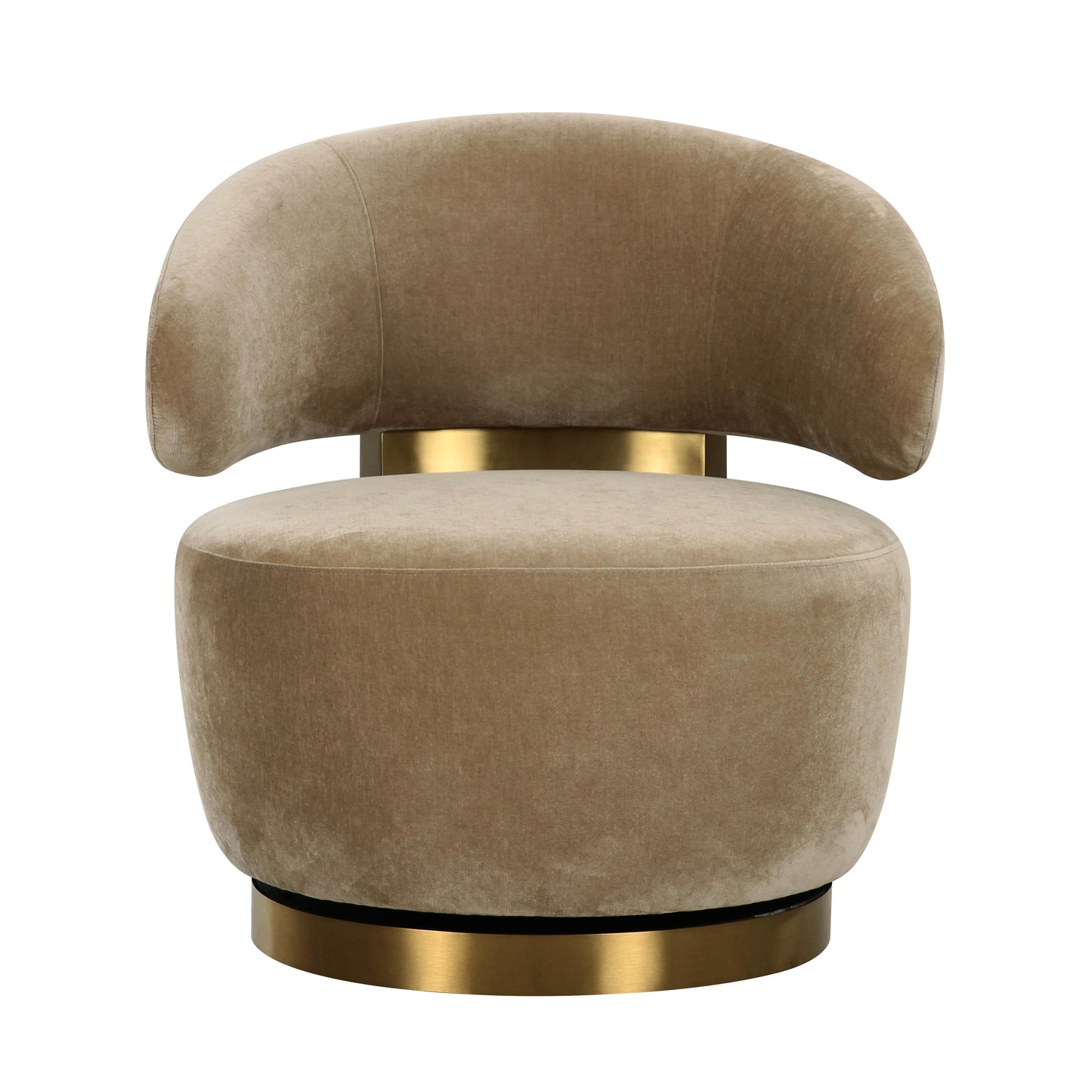 Chaise pivotante en tissu Polaris