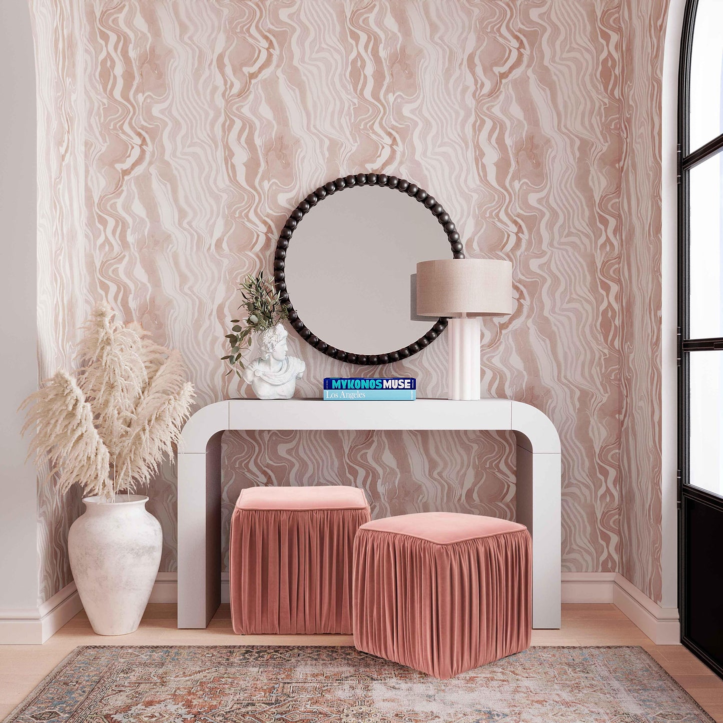 Lampe de table Oasis blanc cassé