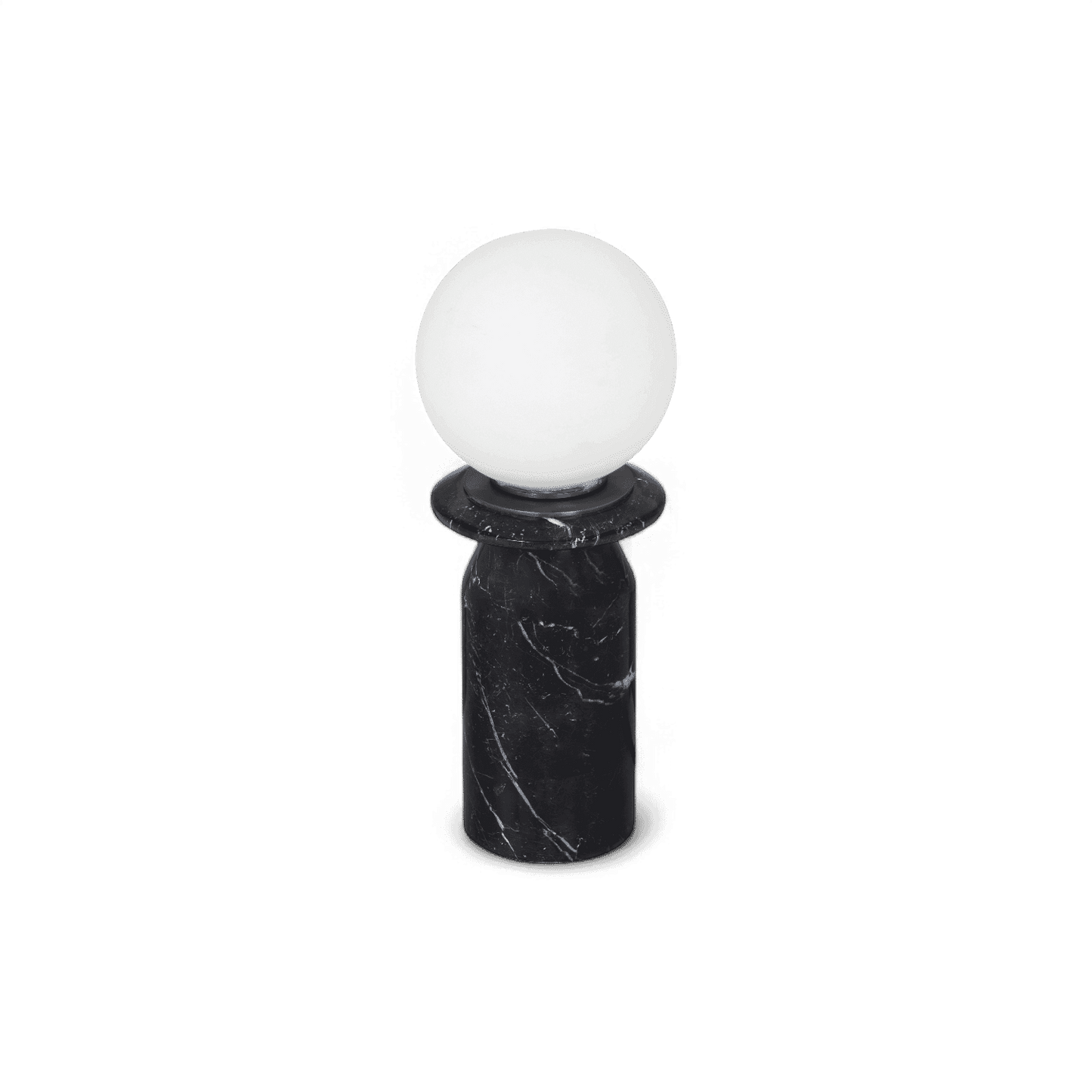Lampe Solstice en marbre noir onyx