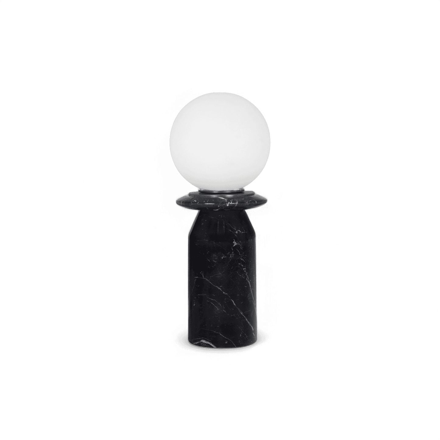 Lampe Solstice en marbre noir onyx