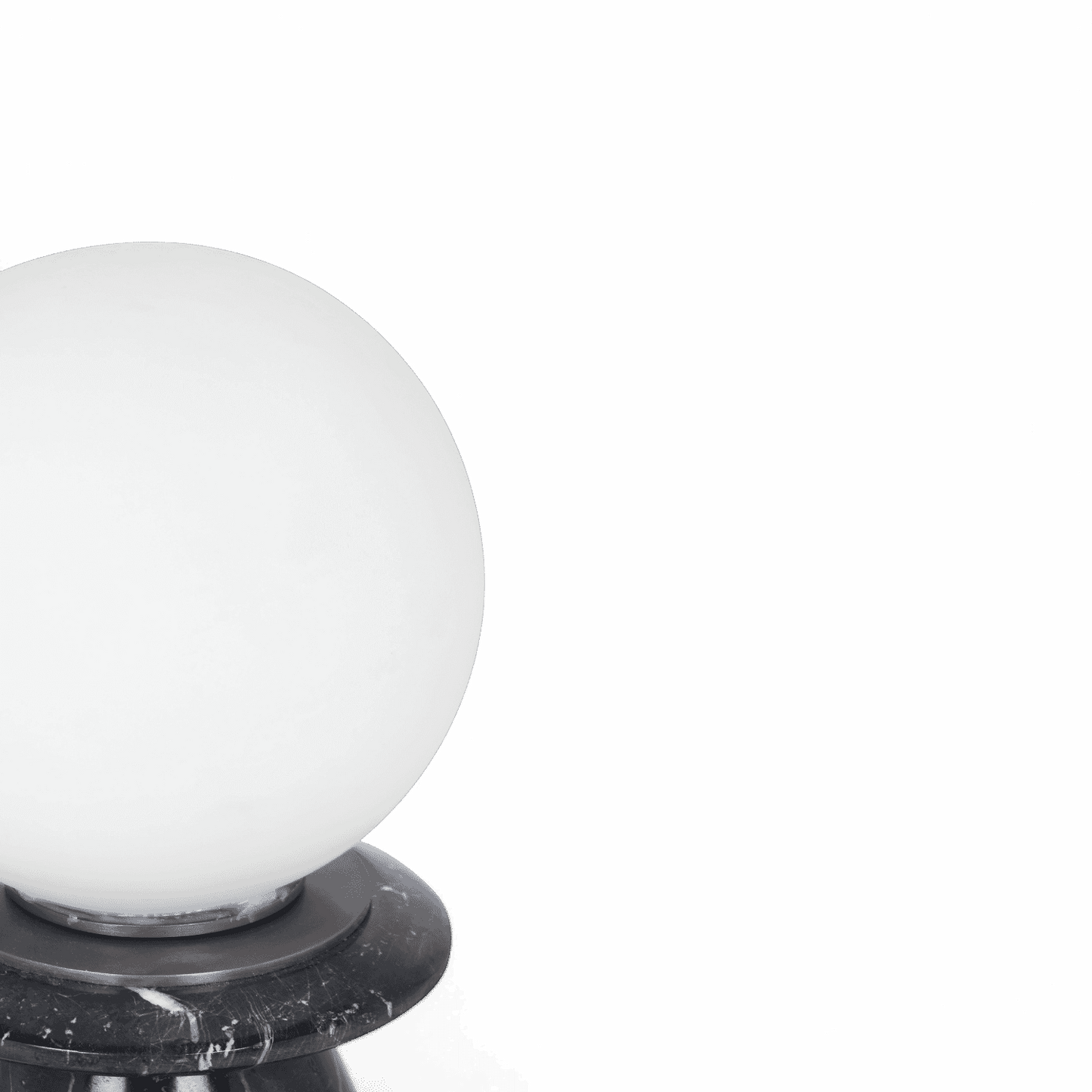 Lampe Solstice en marbre noir onyx