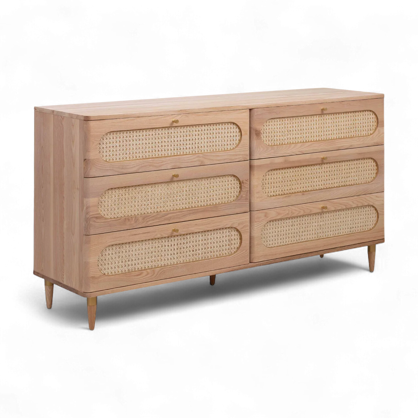 Commode à 6 tiroirs Frost Cane