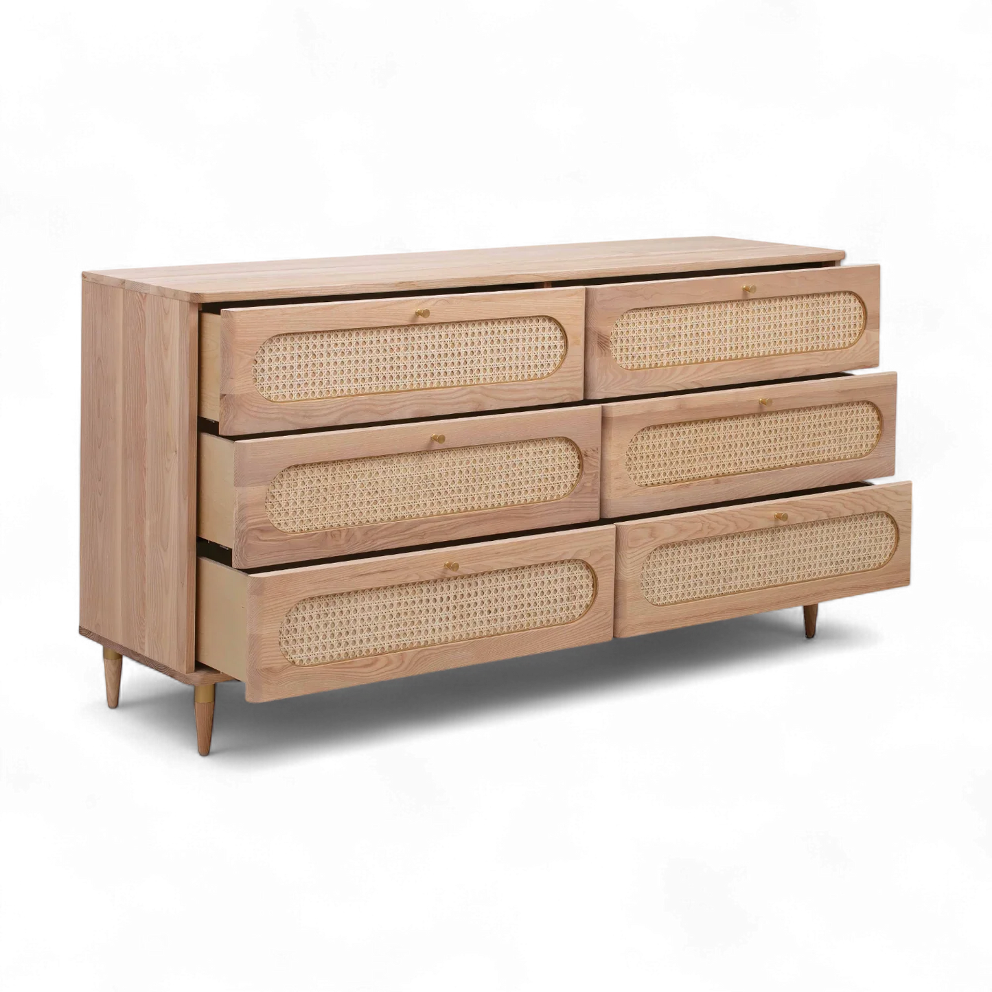 Commode à 6 tiroirs Frost Cane