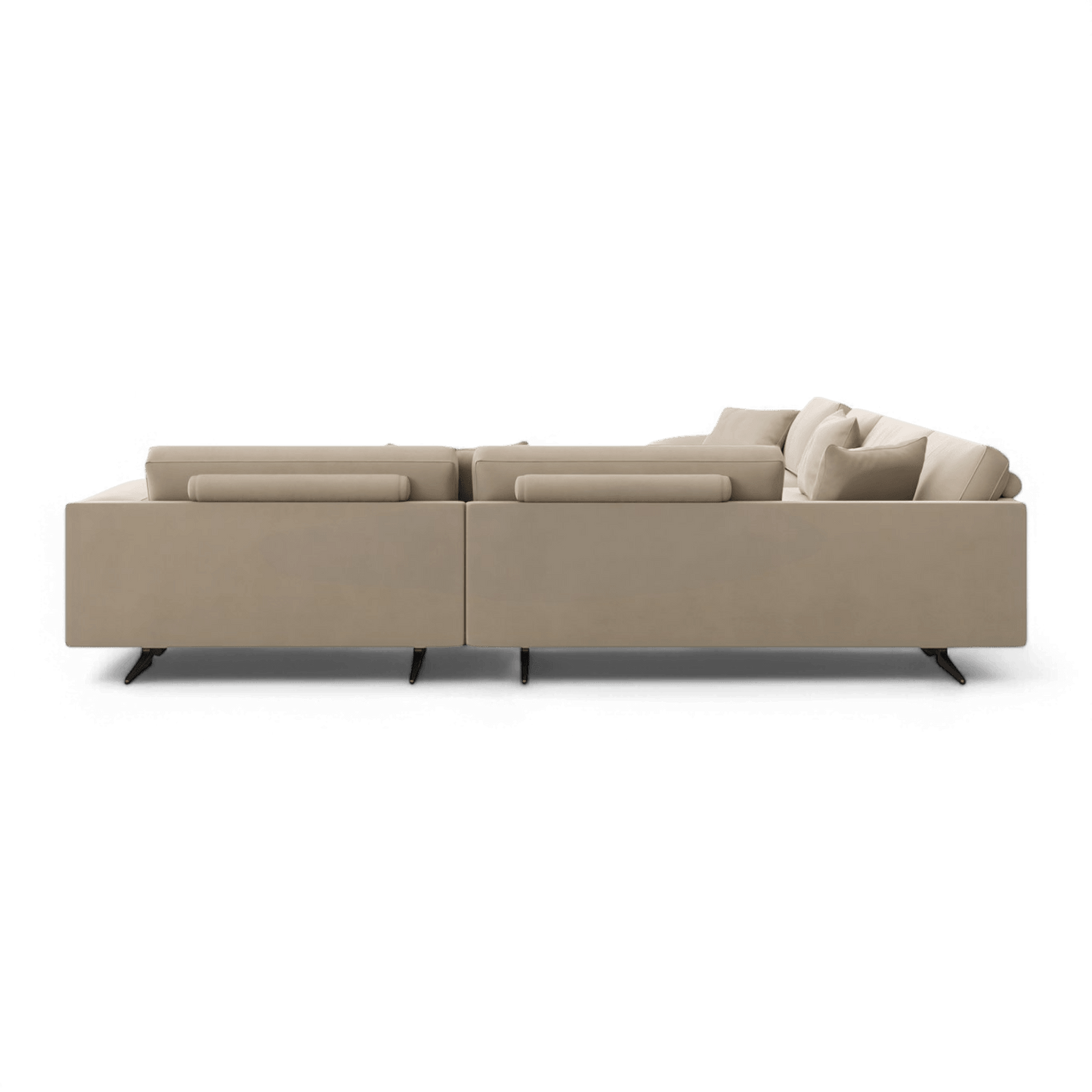 Canapé sectionnel Maestro en velours beige