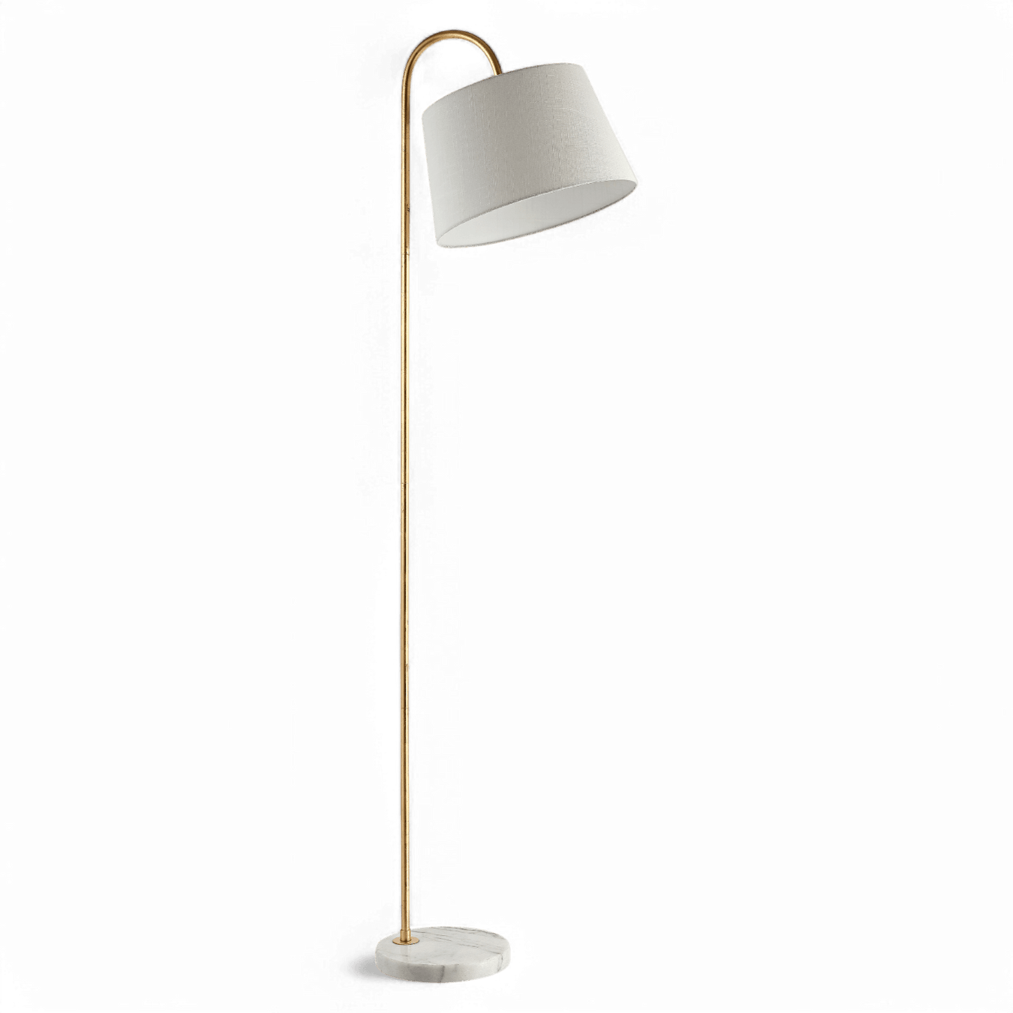 Lampadaire Solis Blanc et Or