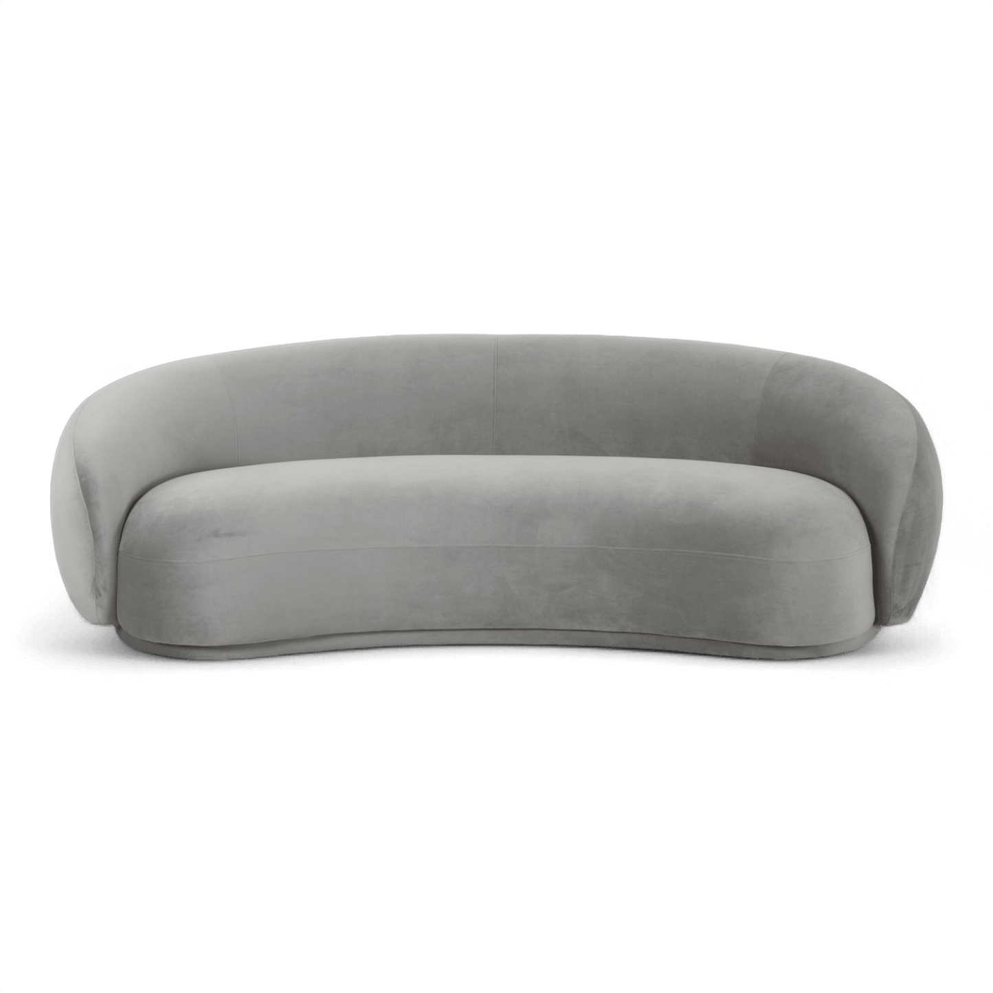 Canapé Urbana en velours gris clair