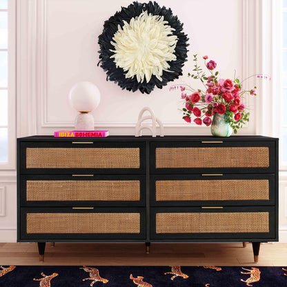 Commode 6 tiroirs Ignis Noir