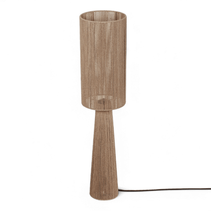 Lampadaire en jute verdoyant
