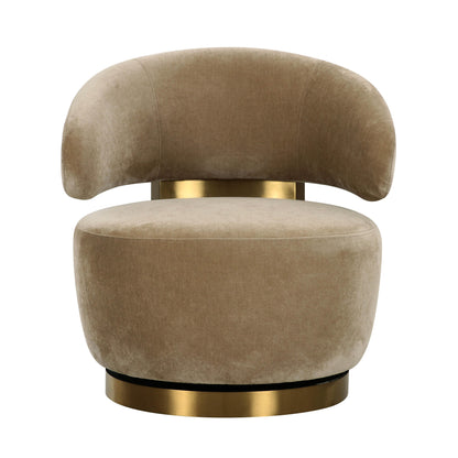 Chaise pivotante en tissu Polaris