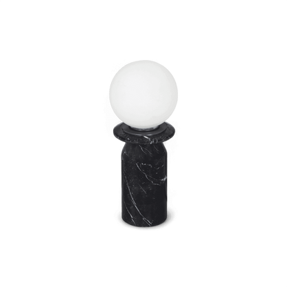 Lampe Solstice en marbre noir onyx