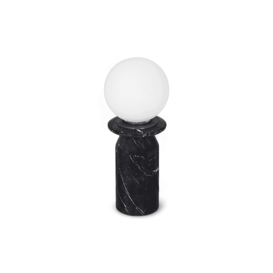 Lampe Solstice en marbre noir onyx
