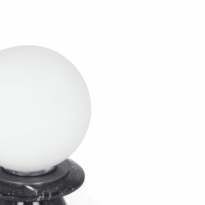 Lampe Solstice en marbre noir onyx