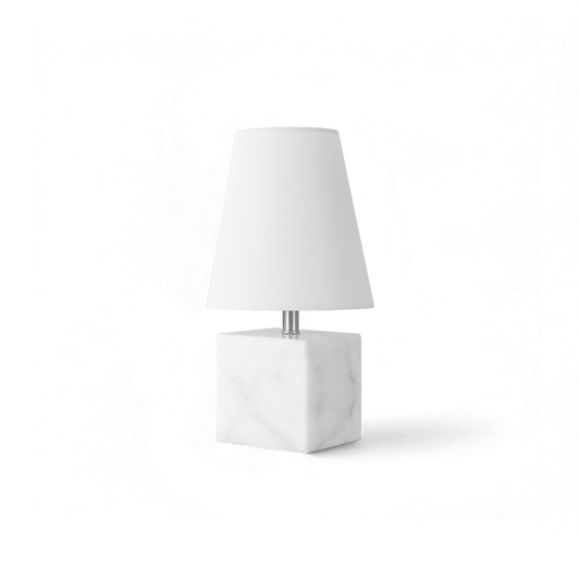 Lampe de table Arbor blanche et marbre