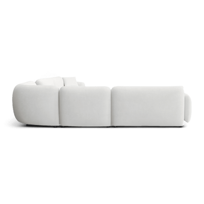 Ensemble de canapés sectionnels extensibles Divano blanc cassé
