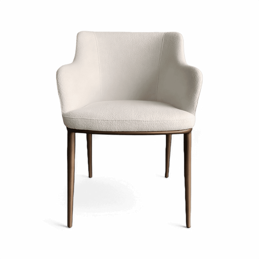 Chaise de salle à manger Jade Boucle blanche