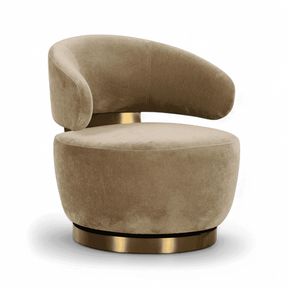Chaise pivotante en tissu Polaris