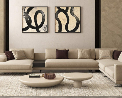 Canapé sectionnel Maestro en velours beige