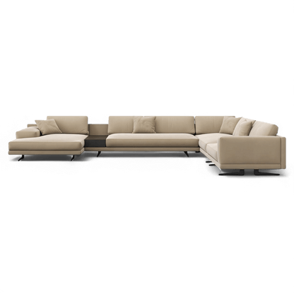 Canapé sectionnel Maestro en velours beige