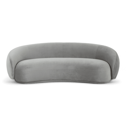 Canapé Urbana en velours gris clair